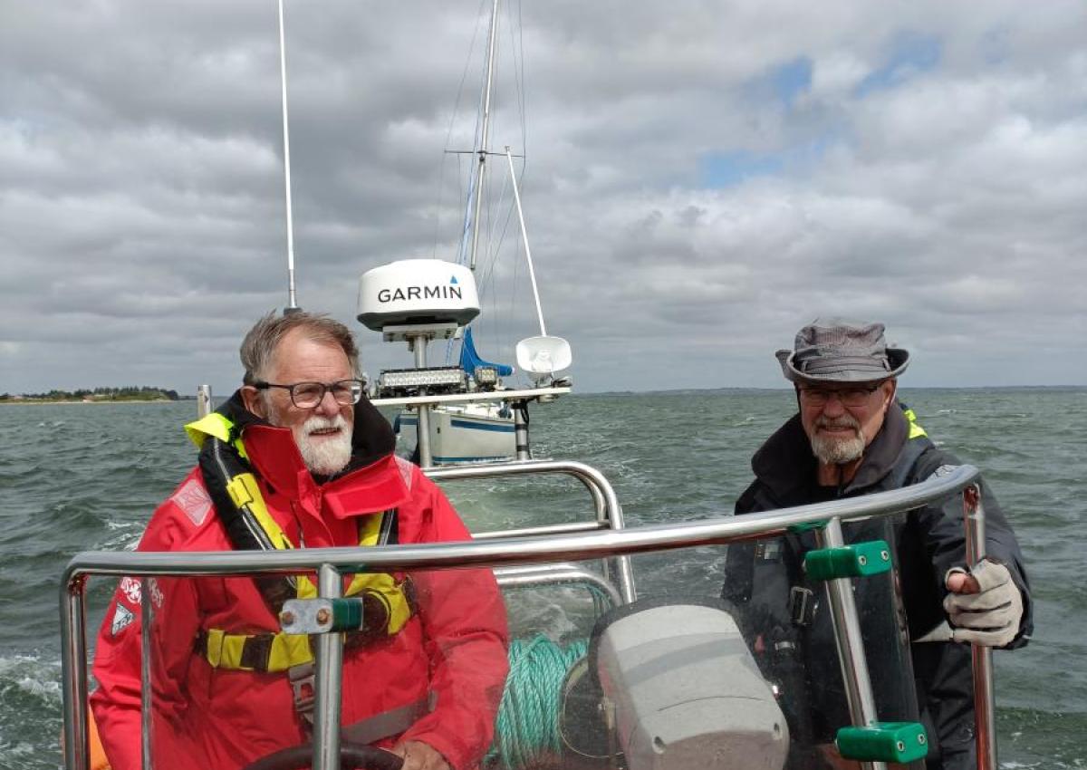 Billede af bugsering mod Struer Havn