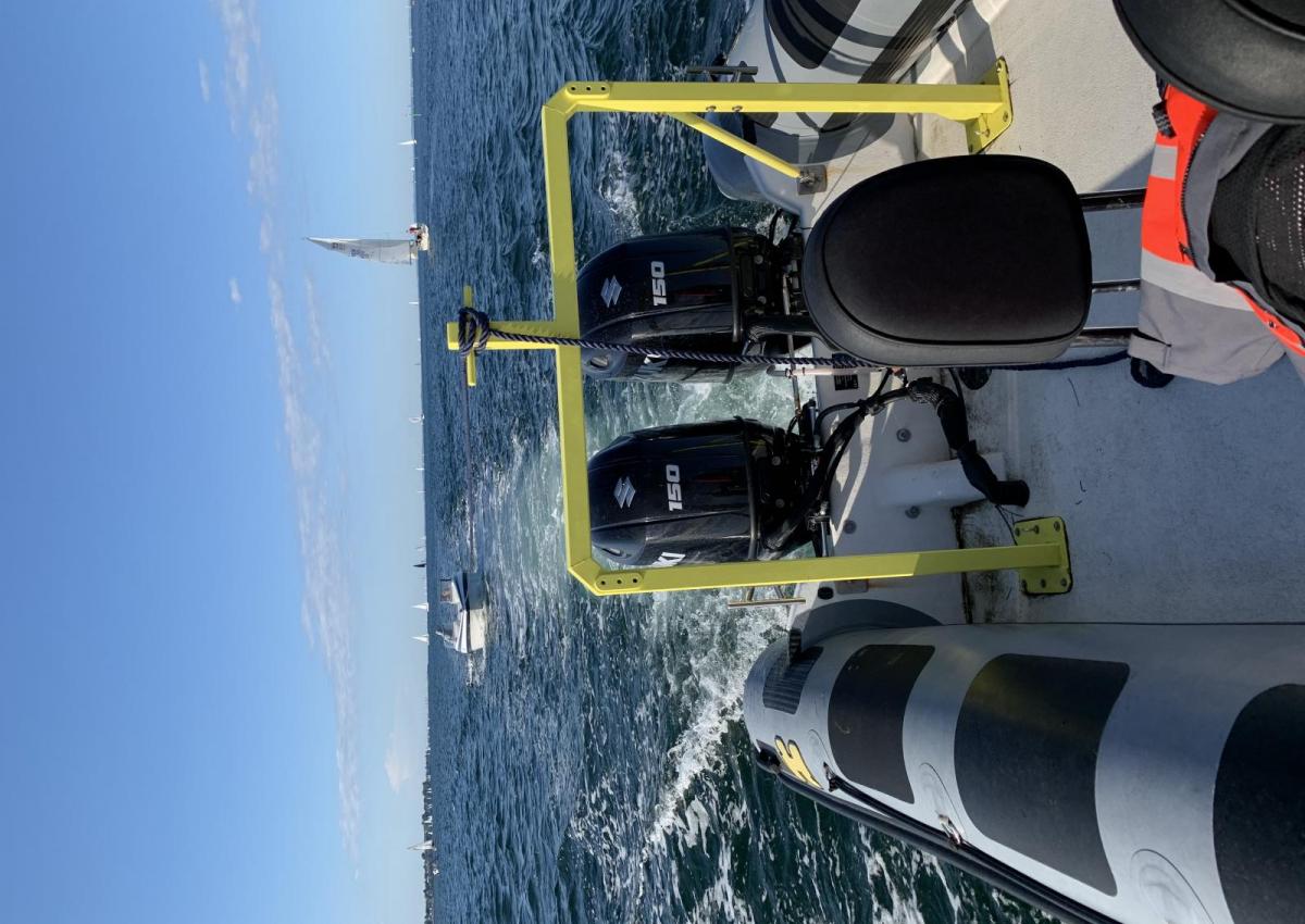 Motorbåd for slæb