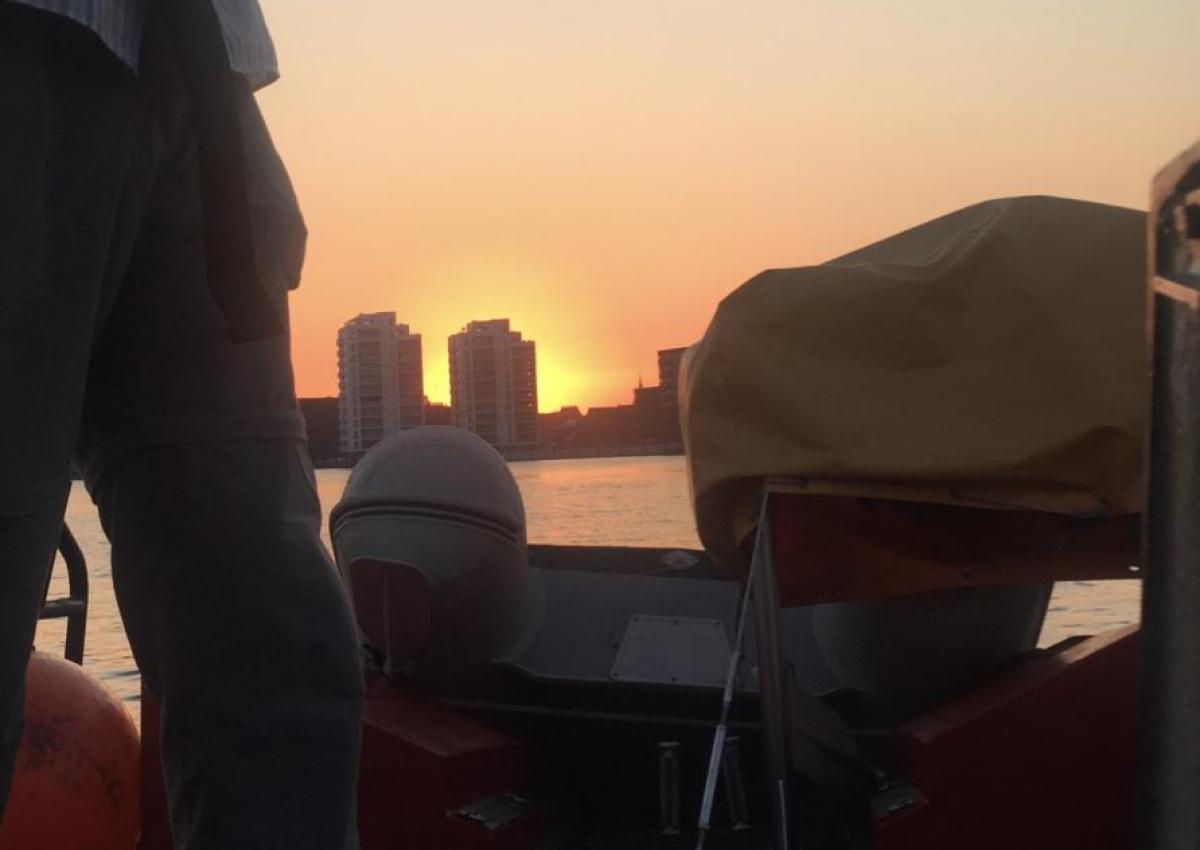 aftensol ved Horsens
