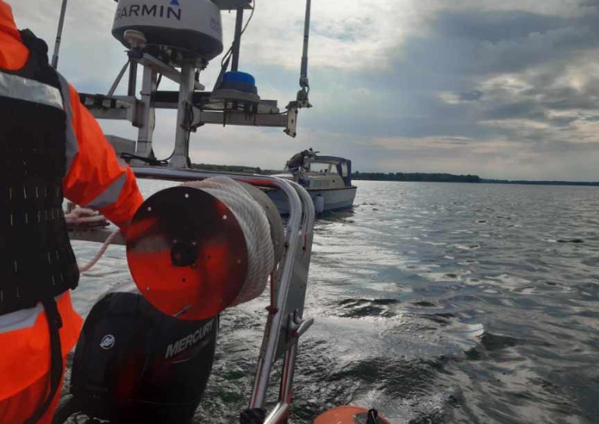Motorsejler Saga 27 m motorstop | Dansk Søredningsselskab