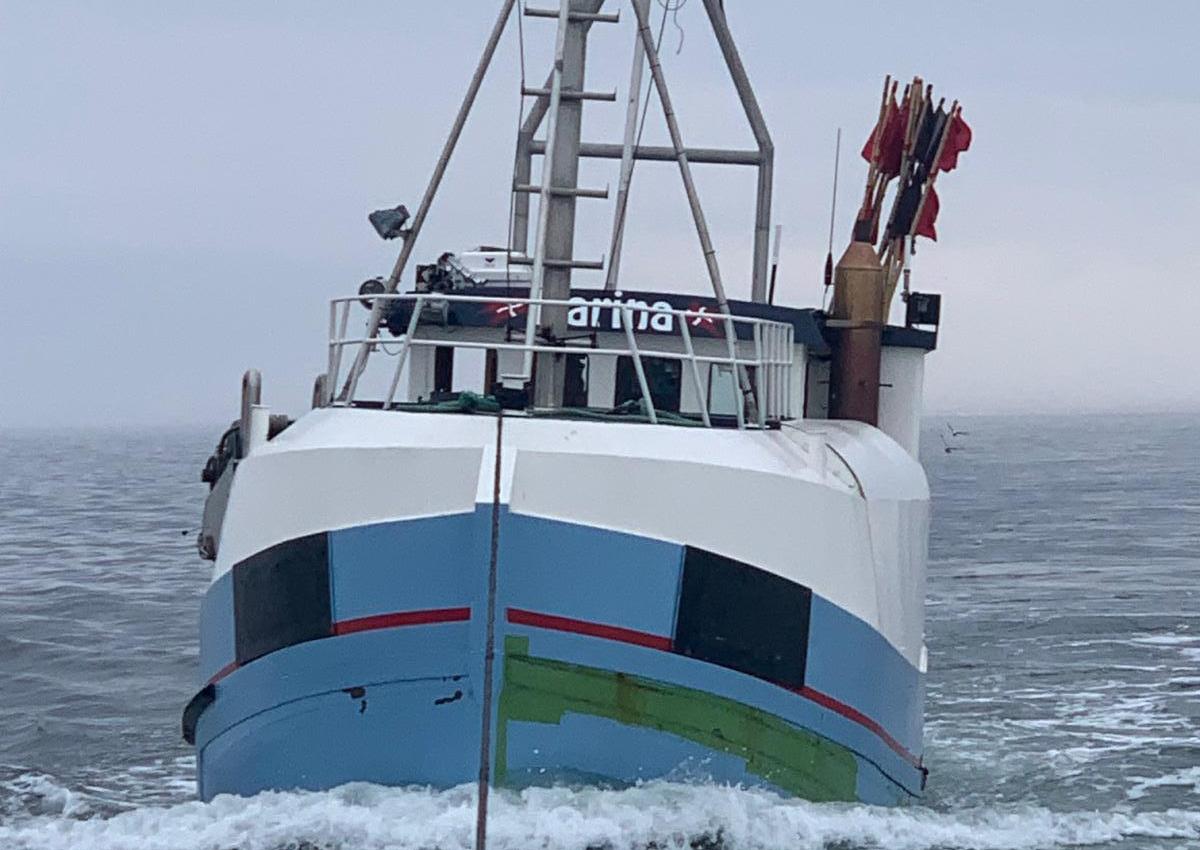 Fiskebåd med defekt gear