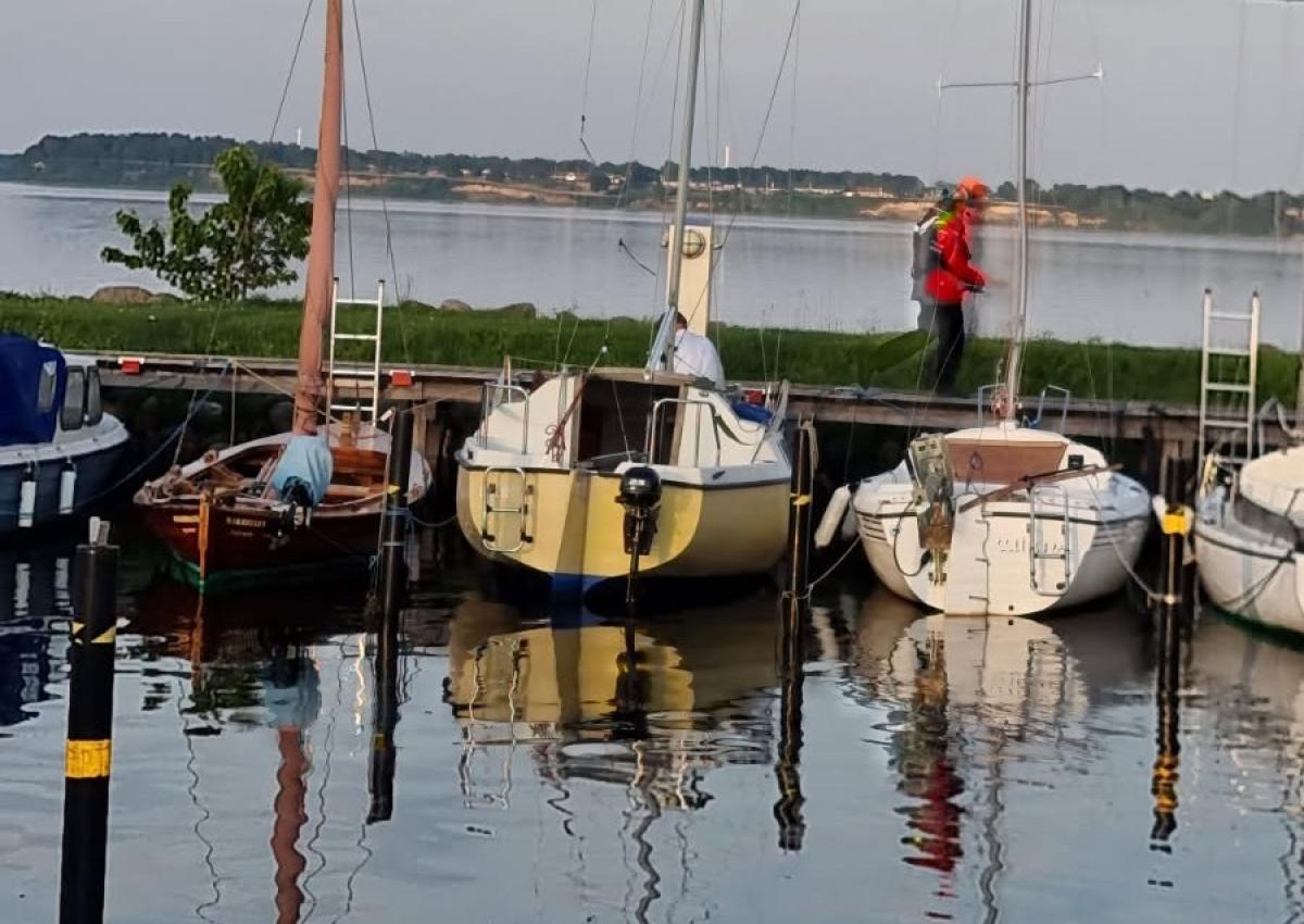 På plads i Kiknæs Havn