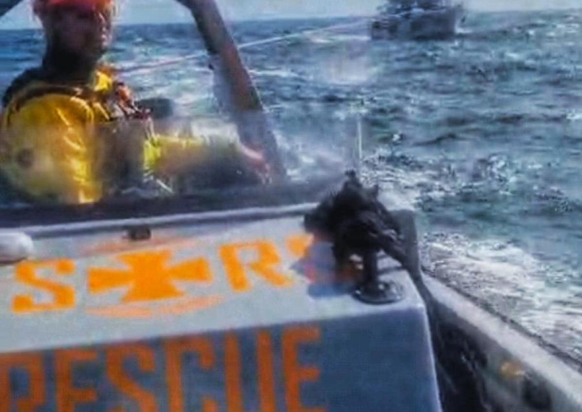 Op til 2m sø gjorde slæbningen besværlig