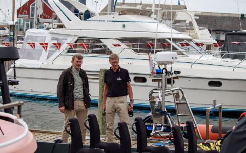 Troels Lund Poulsen og Steen Wintlev Jensen ved Rescue Loke