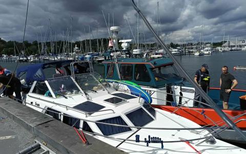 Havarist ved kaj i Fredericia havn