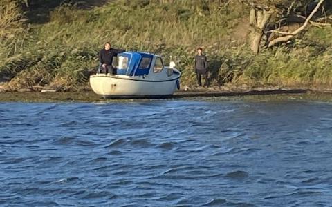 LM23 med motorstop ved Bogø's Syd-Vestkyst.