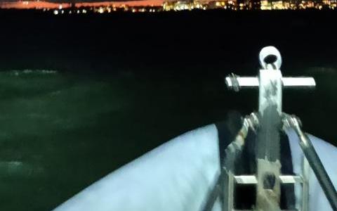 En blæsende aften på Øresund