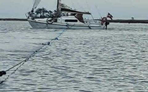 Albin 27 på lavt vand