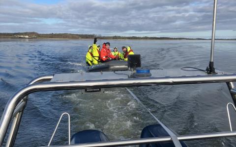 Wind Academy Struer RHIB med motorstop slæbt til Struer